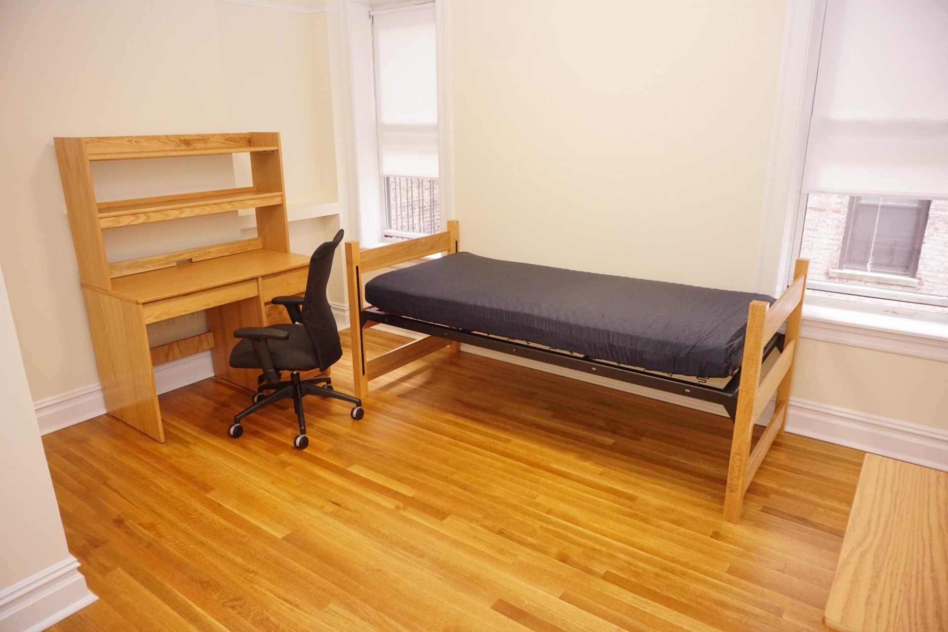 Example of a private bedroom in a two bedroom apartment share