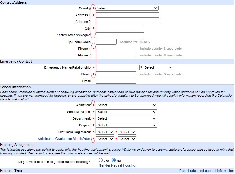 Application FAQs - Red Asterisks