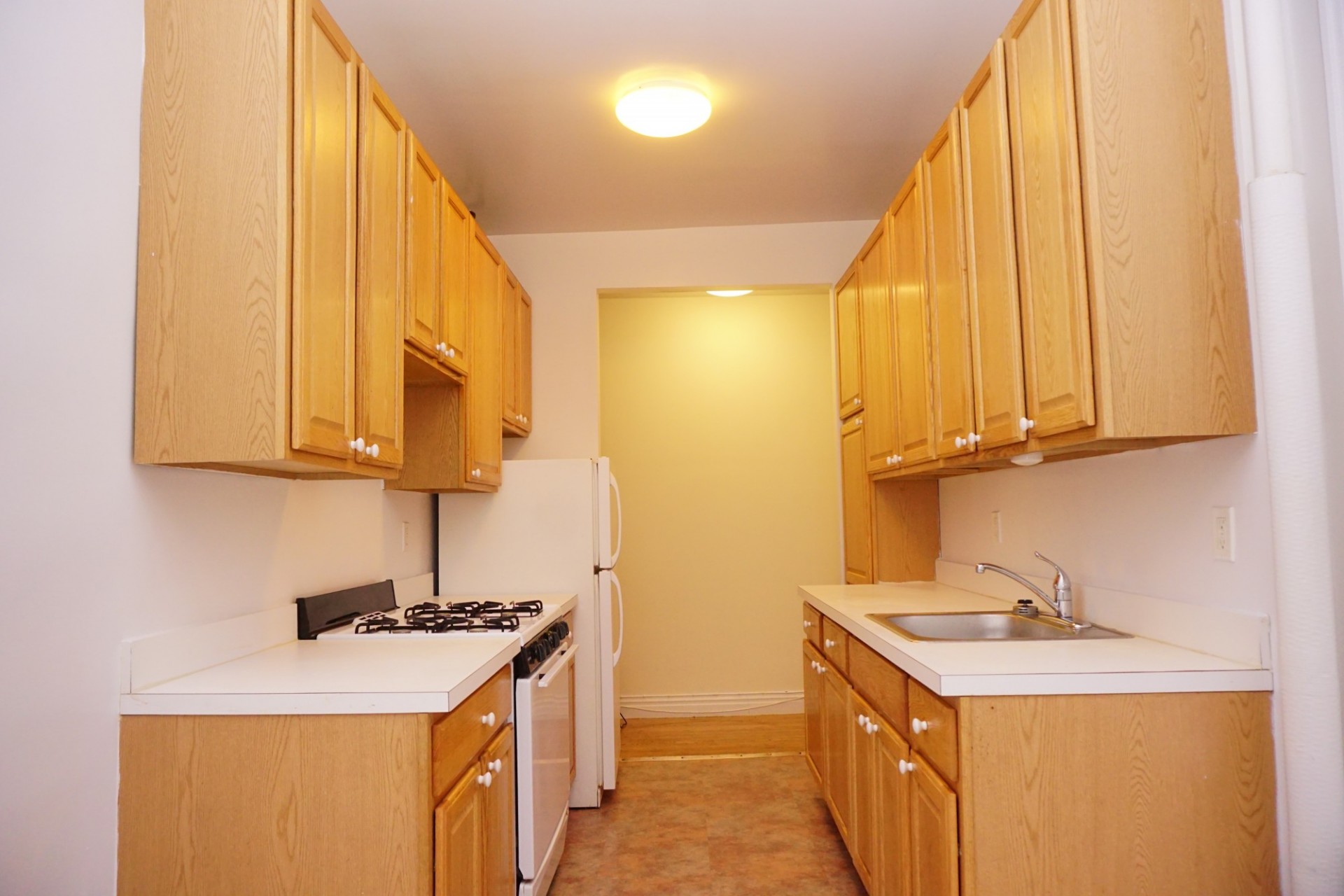 Example of two bedroom family apartment - kitchen view