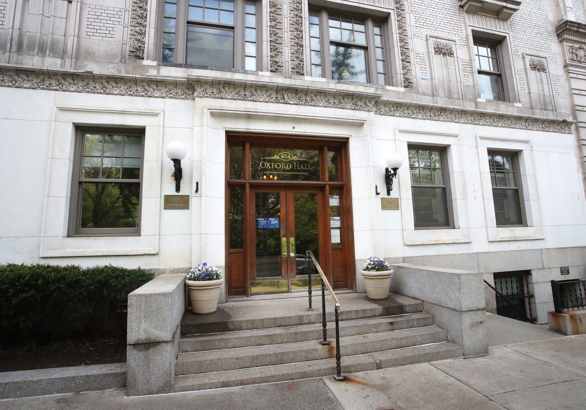 454 Riverside Drive entrance