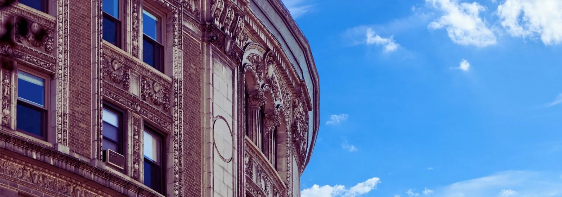 Architectural shot of a Columbia building