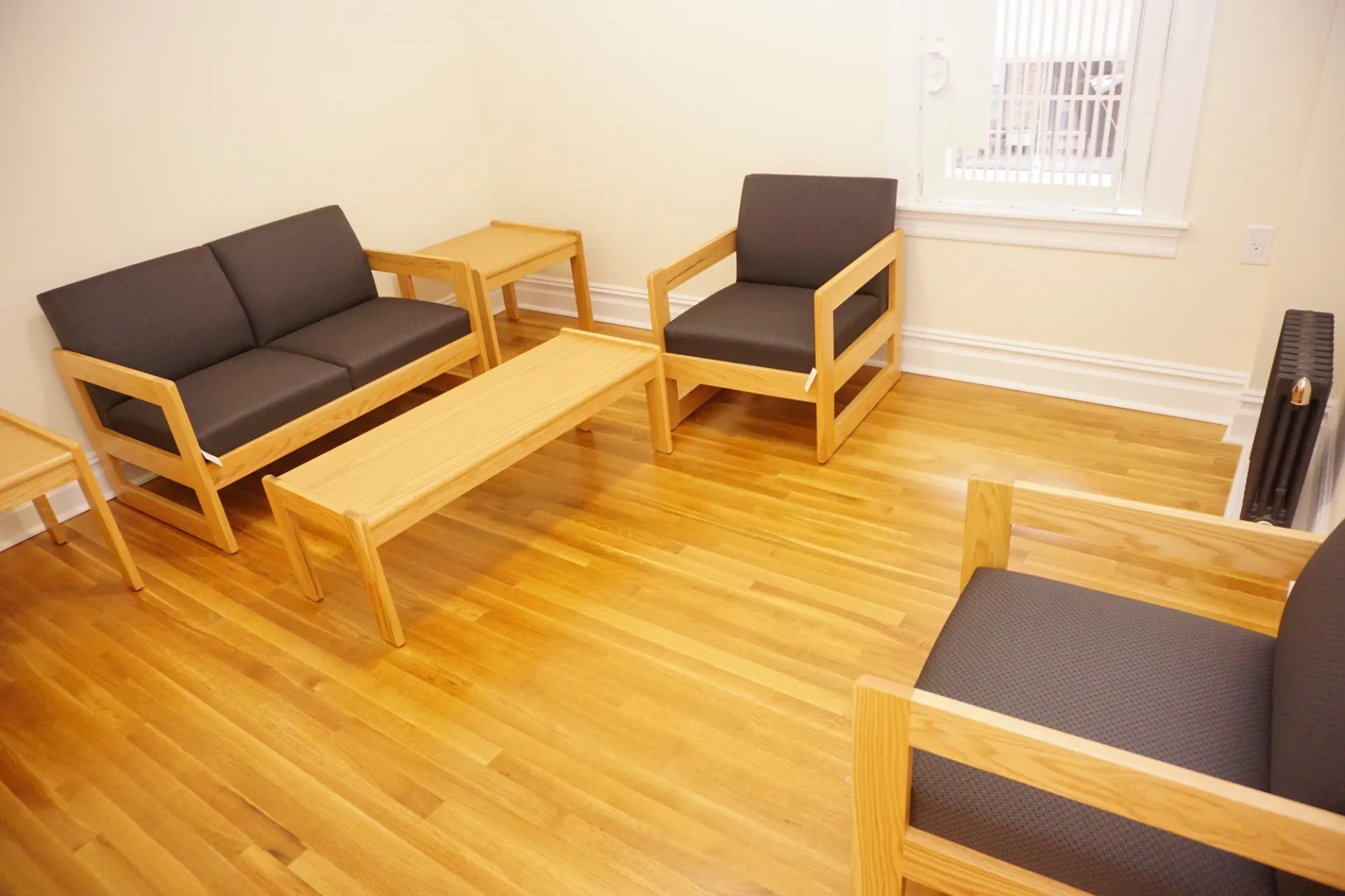 Example of a living room in a two bedroom apartment share.