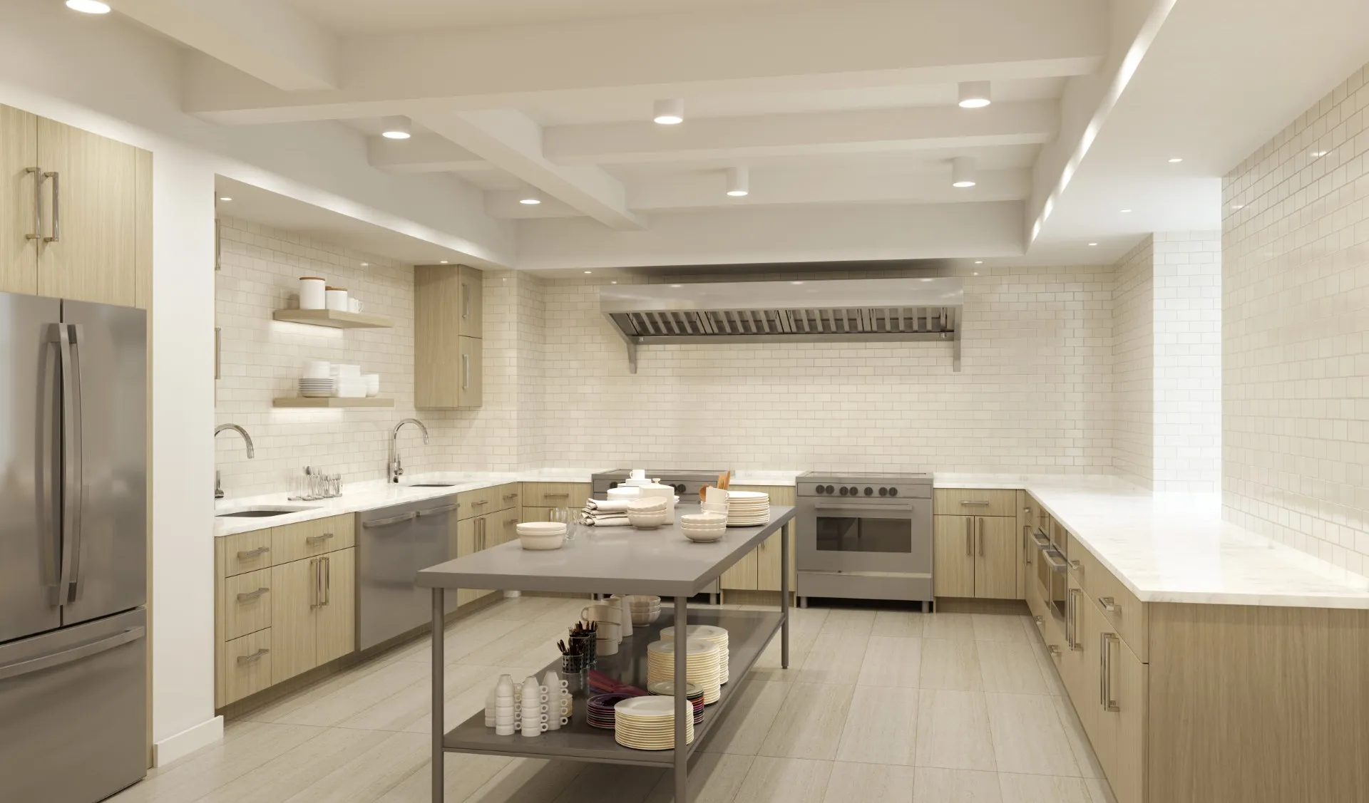 Rendering of ground floor communal at 99 Claremont