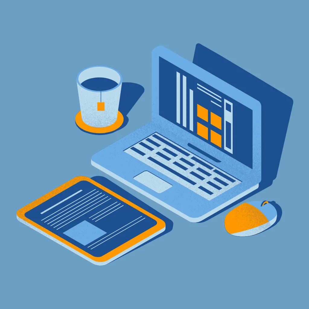 Icon of computer used for student work