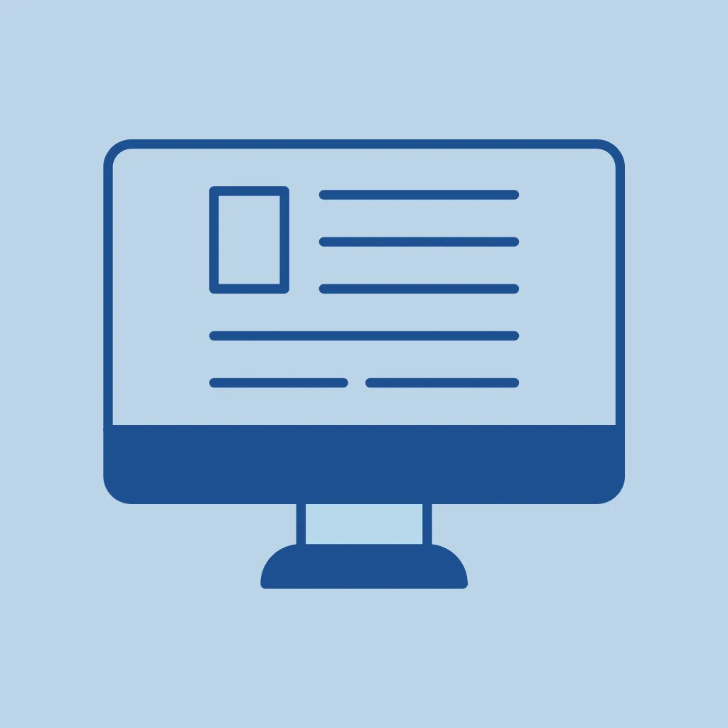 icon of computer screen