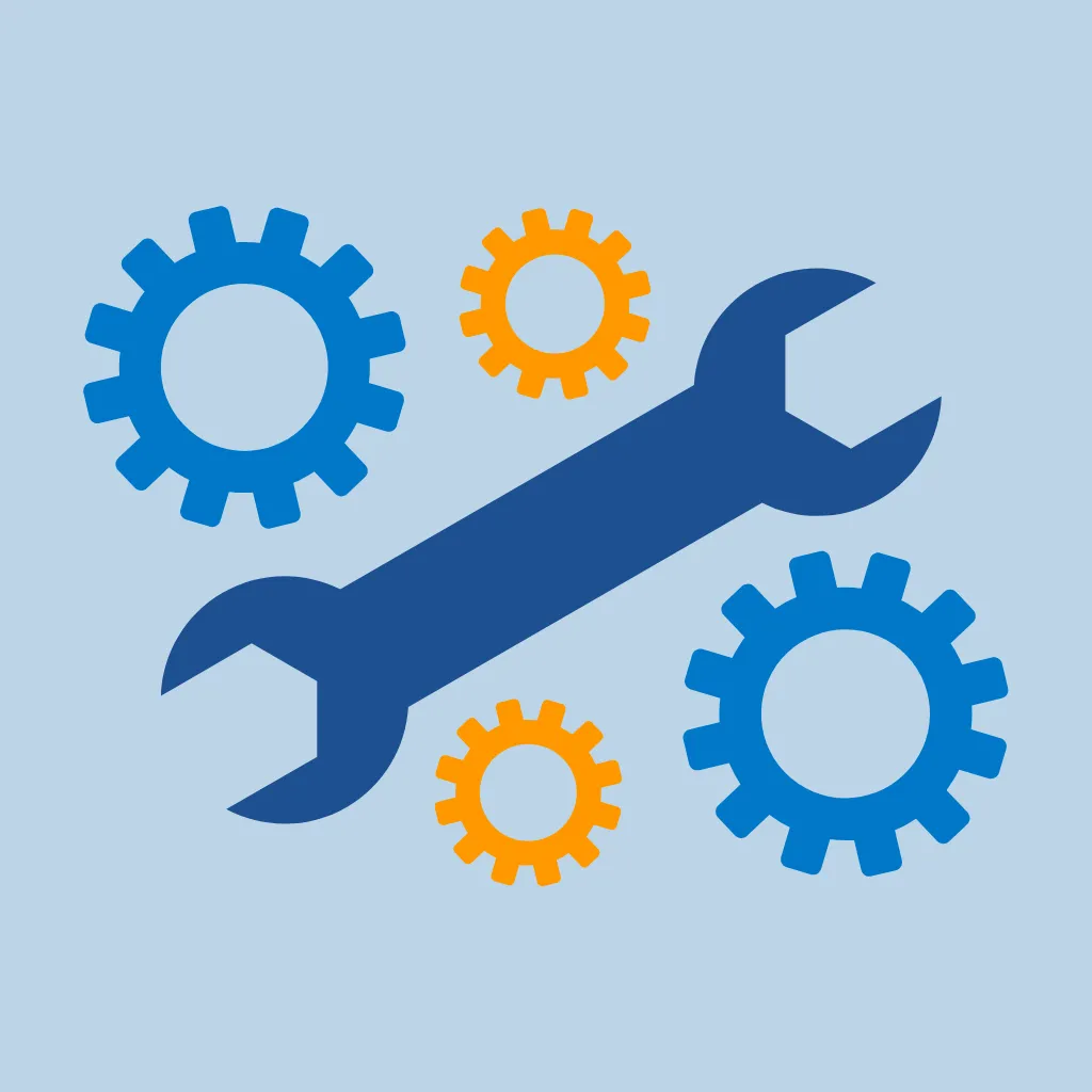 wrench and screws icon